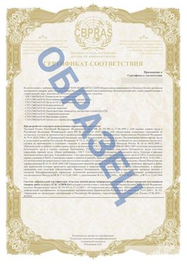 Образец Приложение к СТО 01.064.00220722.2-2020 Анадырь Сертификат СТО 01.064.00220722.2-2020 
